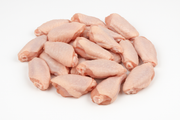 1kg Chicken Mid-Joint Wings raw, clean product image with no text or writing