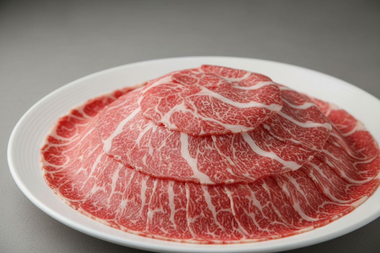 2kg of sliced Hot Pot Beef. Dont include words in the picture.