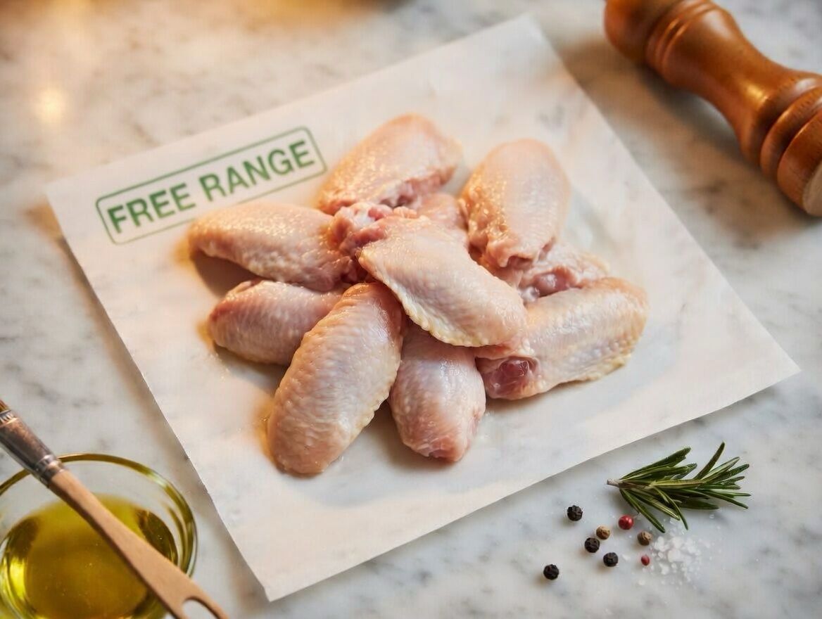 Frozen NZ Free Range Chicken Mid Wing | 紐西蘭天然走地雞-雞中亦 | 400g Pkt