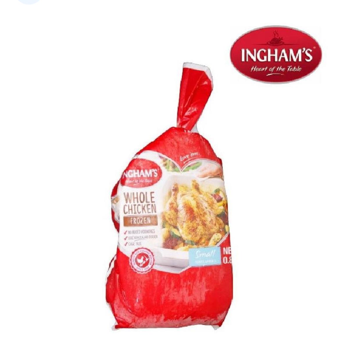 Frozen NZ Small Whole Ingham's Chicken (Hormone Free) | 紐西蘭Ingham's天然無激素全雞 | 850g-1000g pc