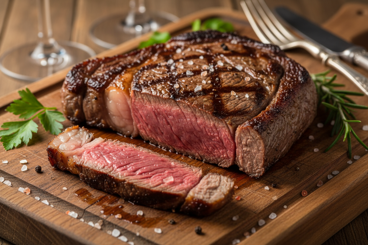 cooked Argentinian 300g steak