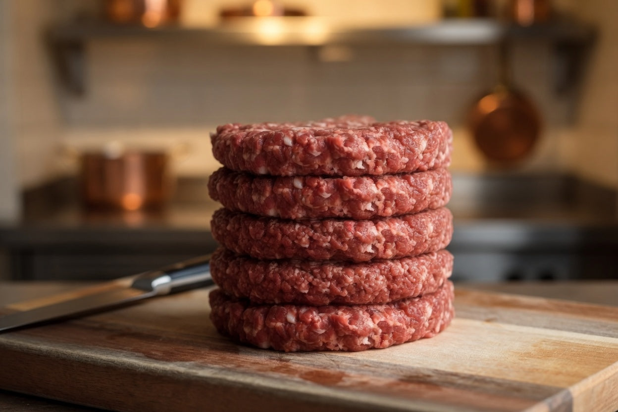 US Beef Burger Patties x5 | 牛肉漢堡 (5 x 150g) | 150g x 5 (750g)