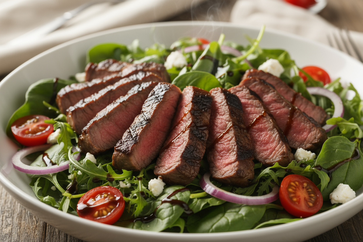 warm steak salad